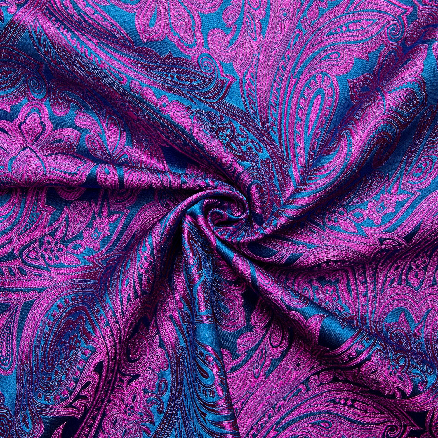 GentCrest Purple Paisley Shirt - Image 7