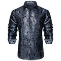 GentCrest Grey Paisley Shirt - Image 1