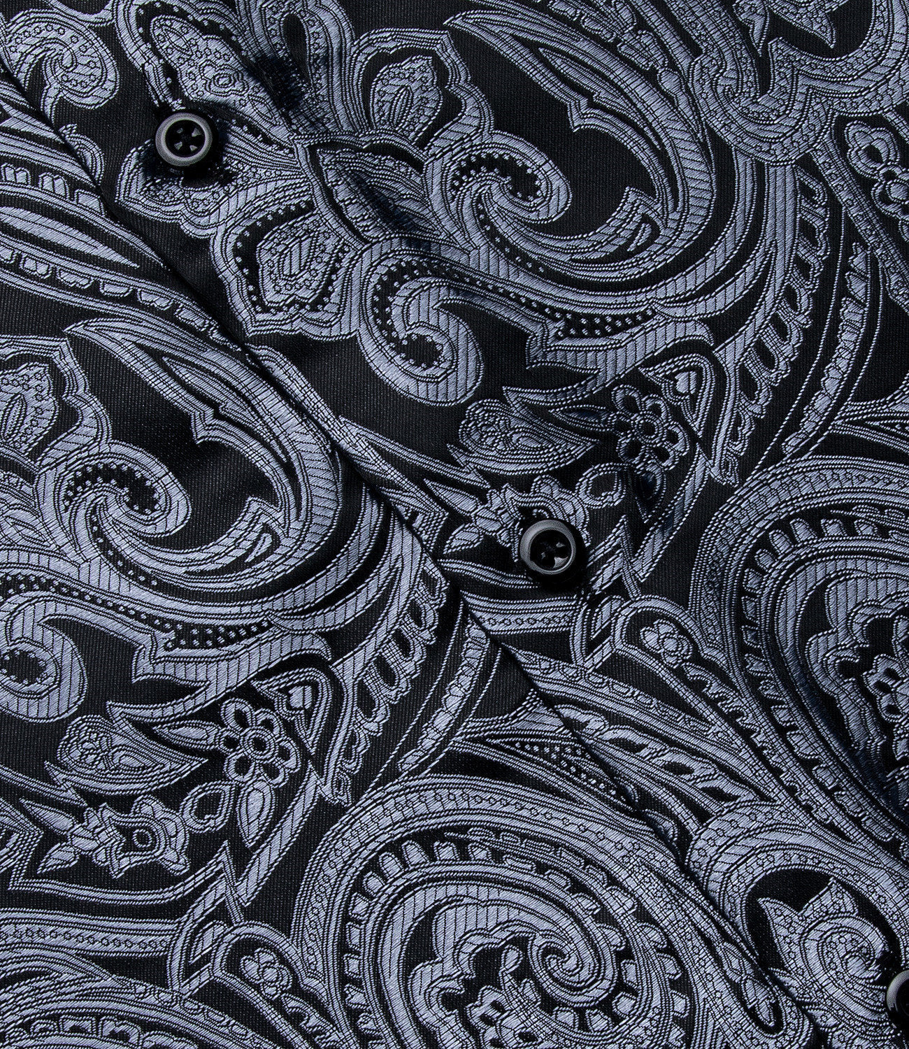 GentCrest Grey Paisley Shirt - Image 5