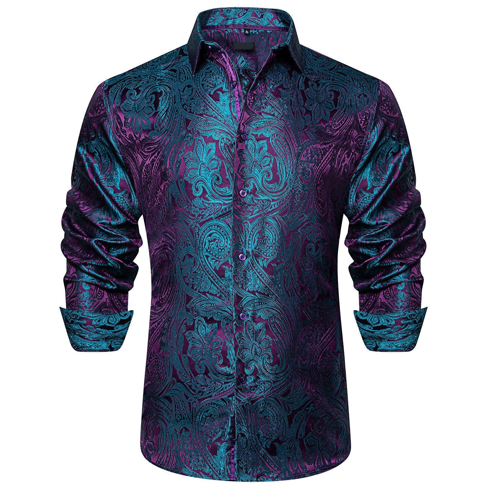 GentCrest Blue Paisley Shirt - Image 1