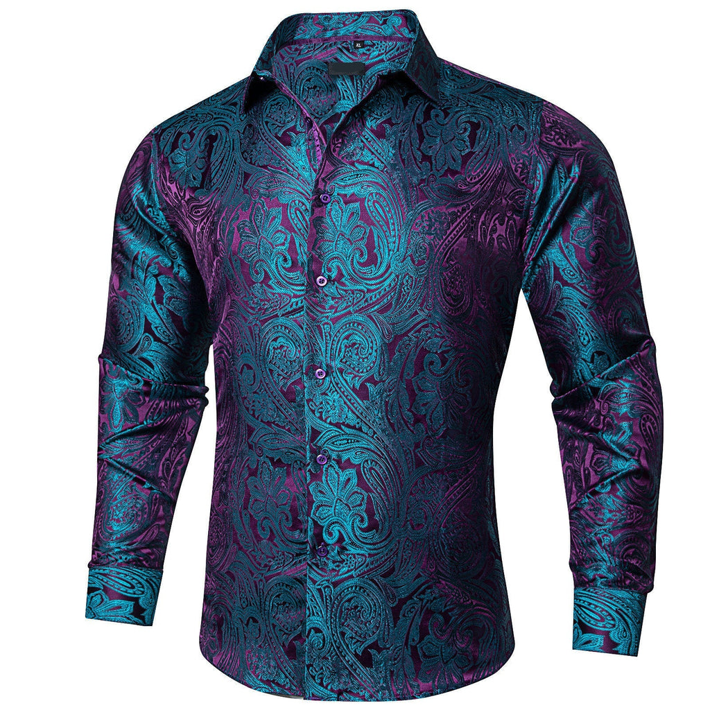 GentCrest Blue Paisley Shirt - Image 2