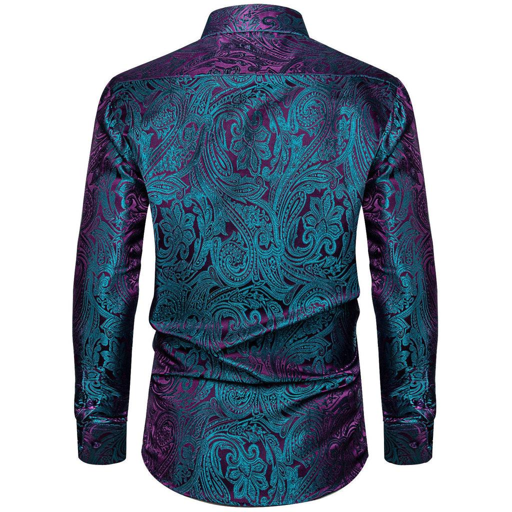 GentCrest Blue Paisley Shirt - Image 3