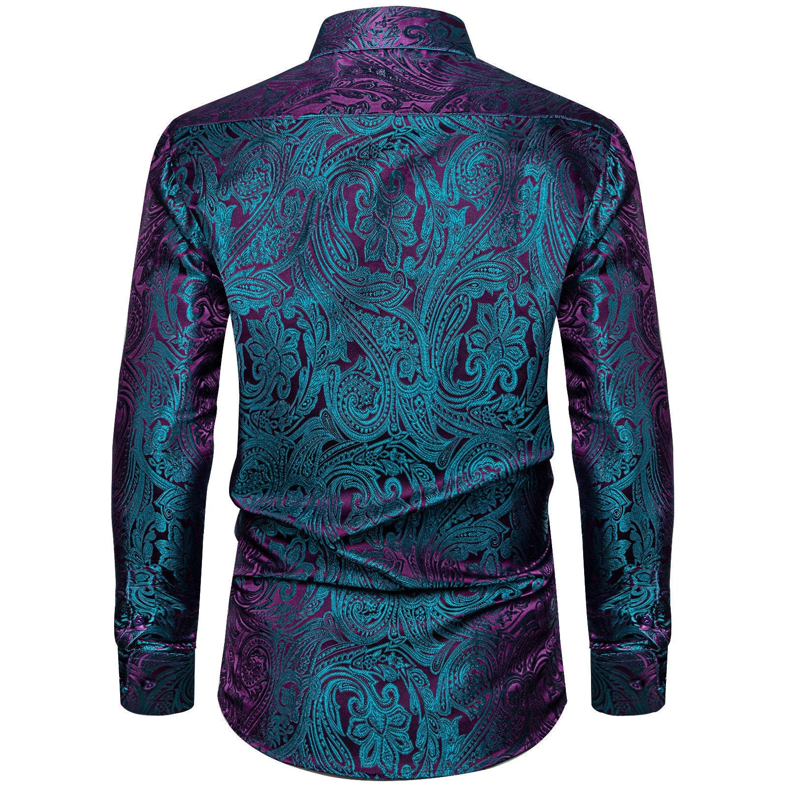 GentCrest Blue Paisley Shirt - Image 3
