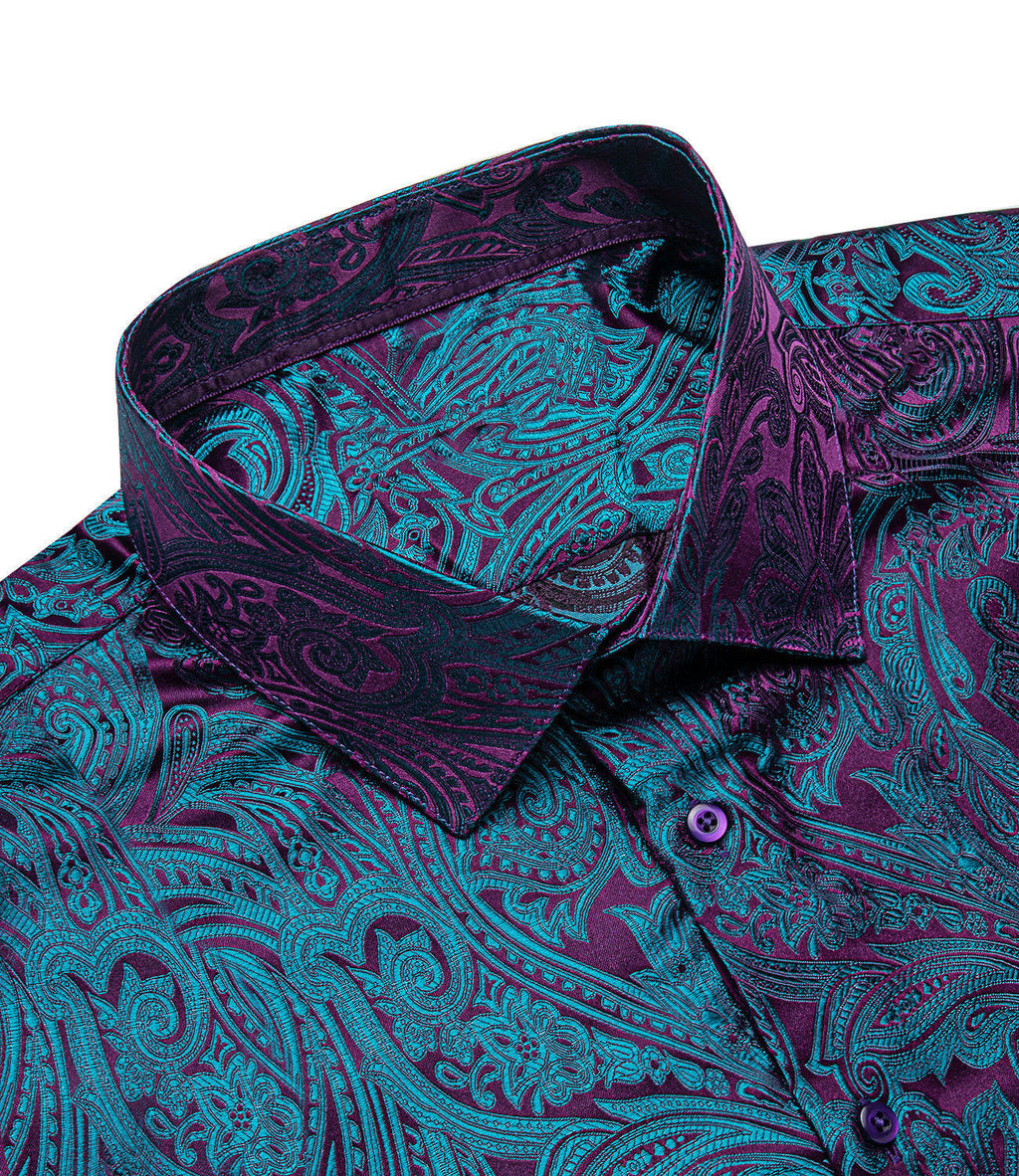 GentCrest Blue Paisley Shirt - Image 6