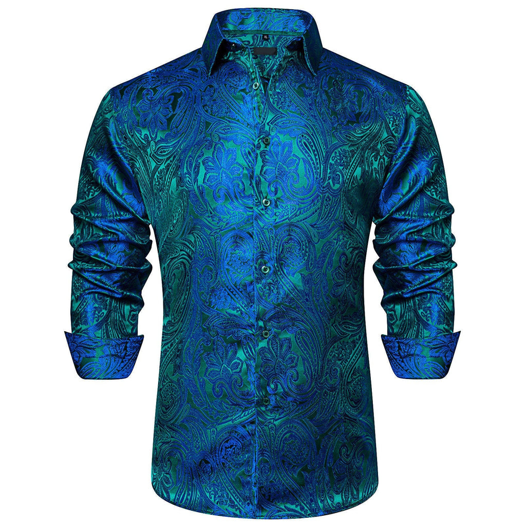 GentCrest Blue Paisley Shirt - Image 1