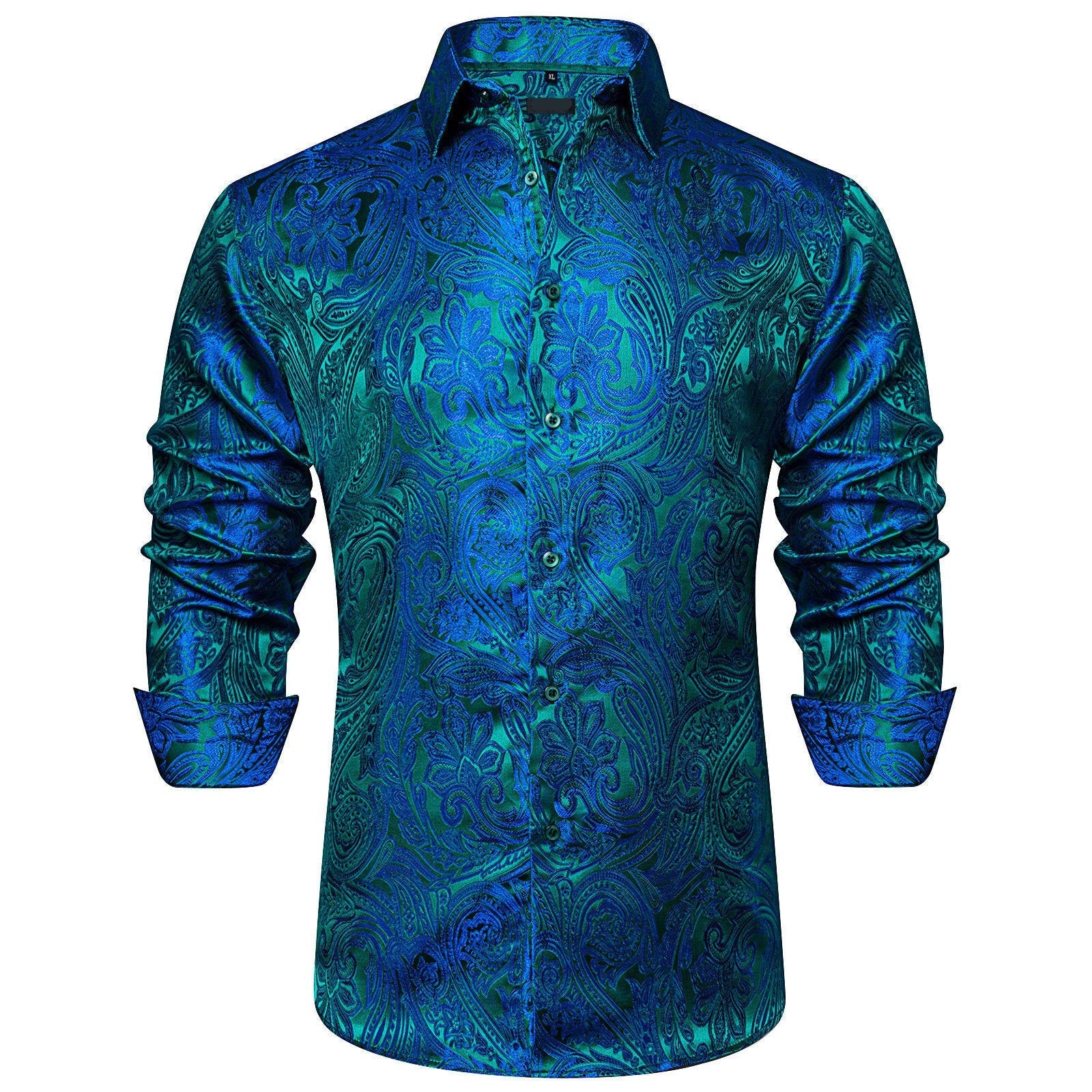 GentCrest Blue Paisley Shirt - Image 1