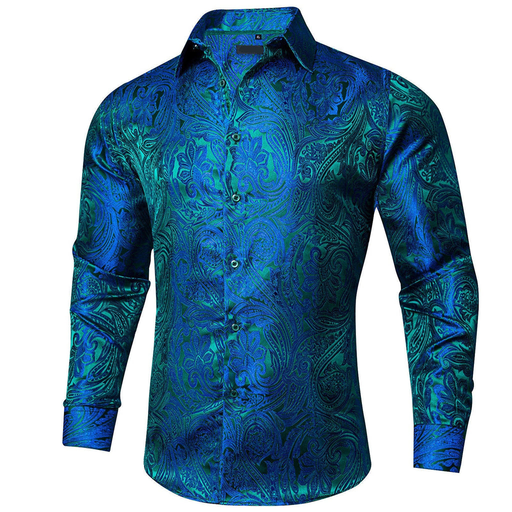 GentCrest Blue Paisley Shirt - Image 2