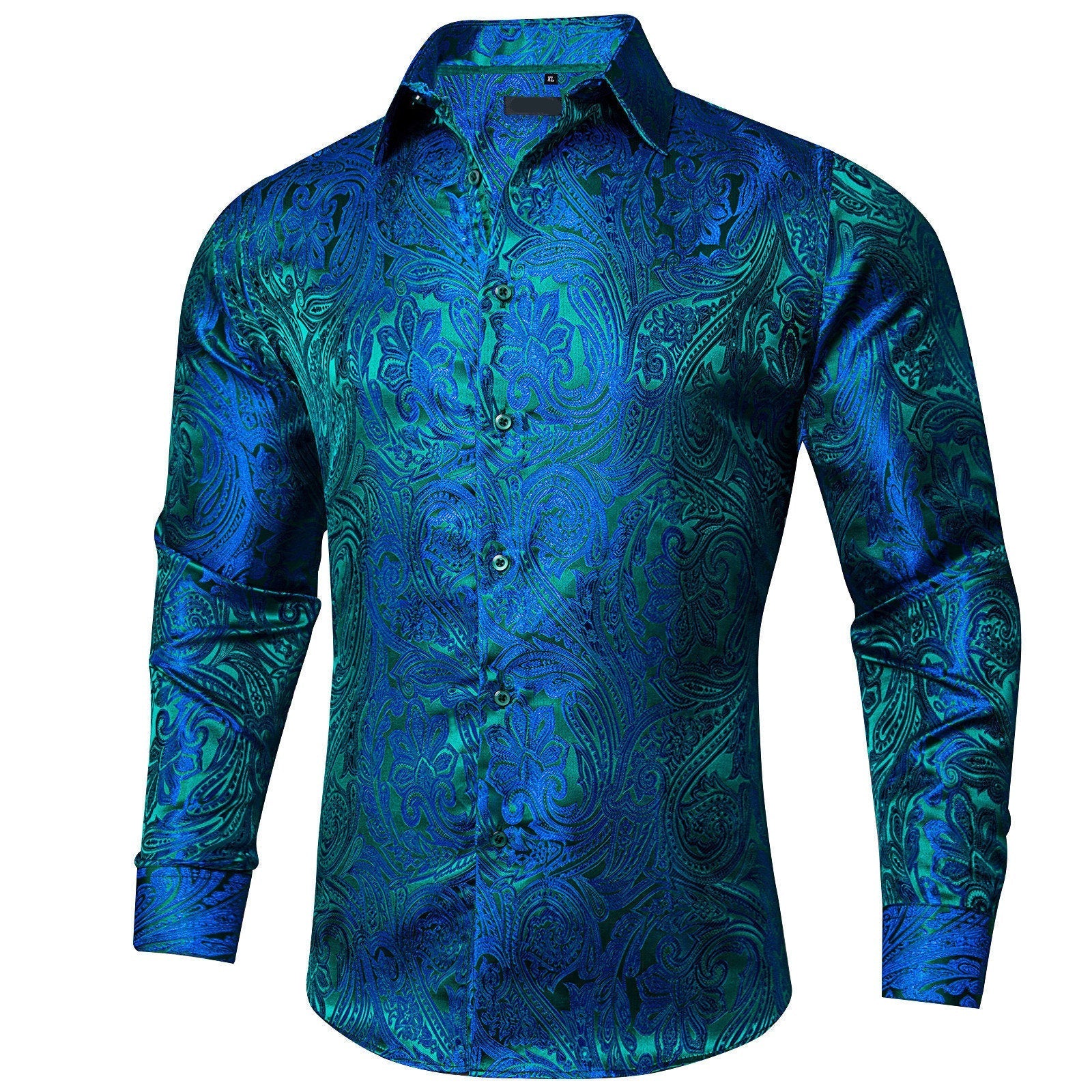 GentCrest Blue Paisley Shirt - Image 2