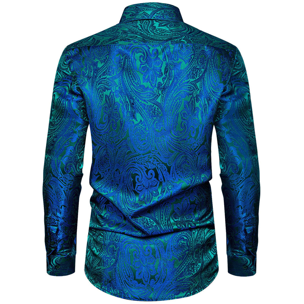 GentCrest Blue Paisley Shirt - Image 3