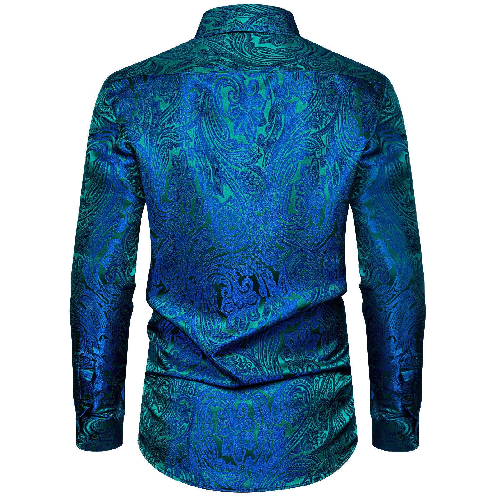 GentCrest Blue Paisley Shirt - Image 3
