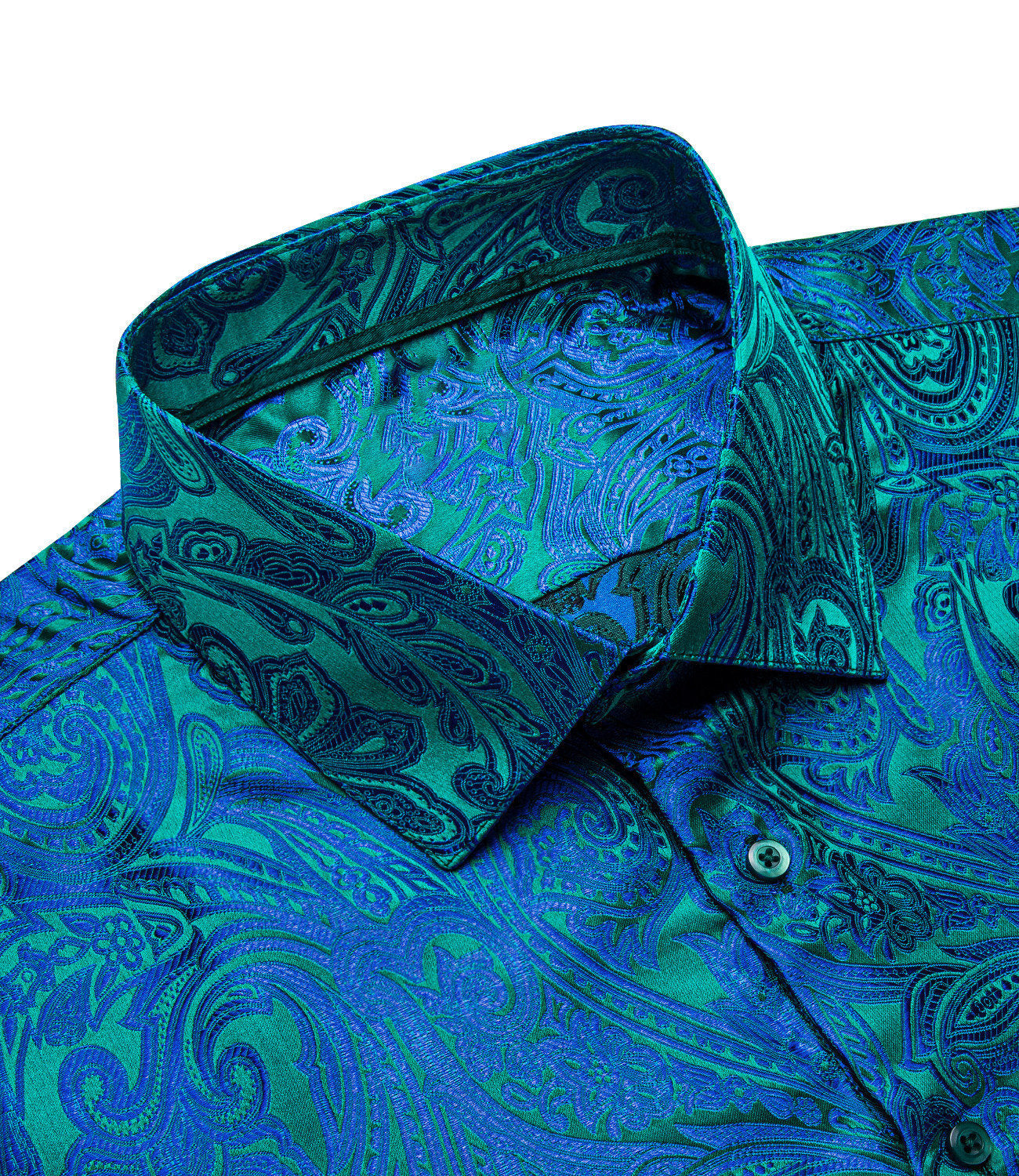 GentCrest Blue Paisley Shirt - Image 6
