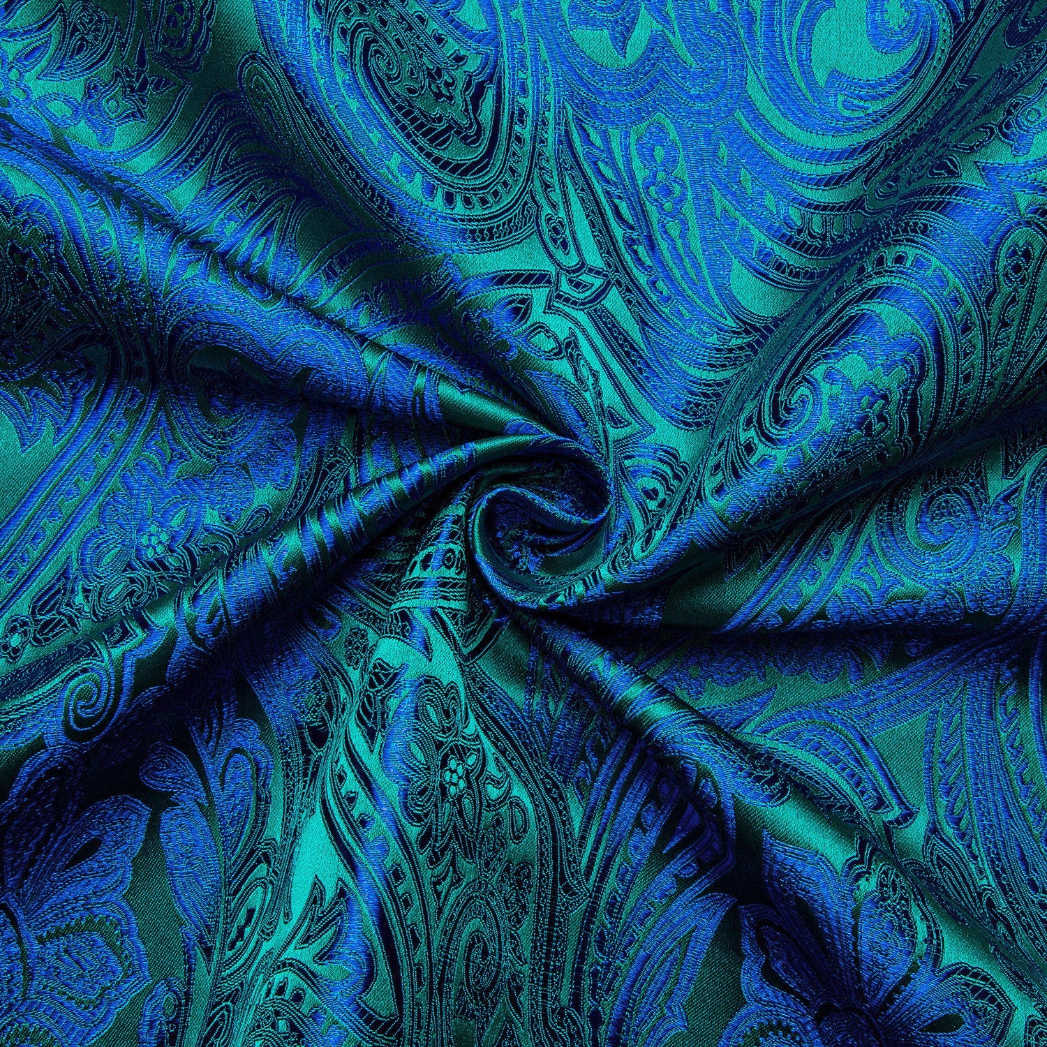 GentCrest Blue Paisley Shirt - Image 7