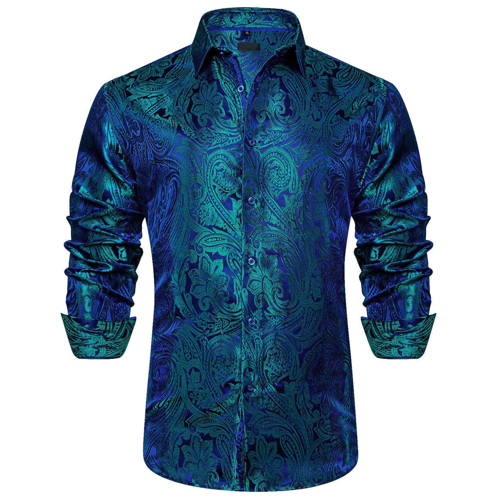 GentCrest Blue Paisley Shirt - Image 1