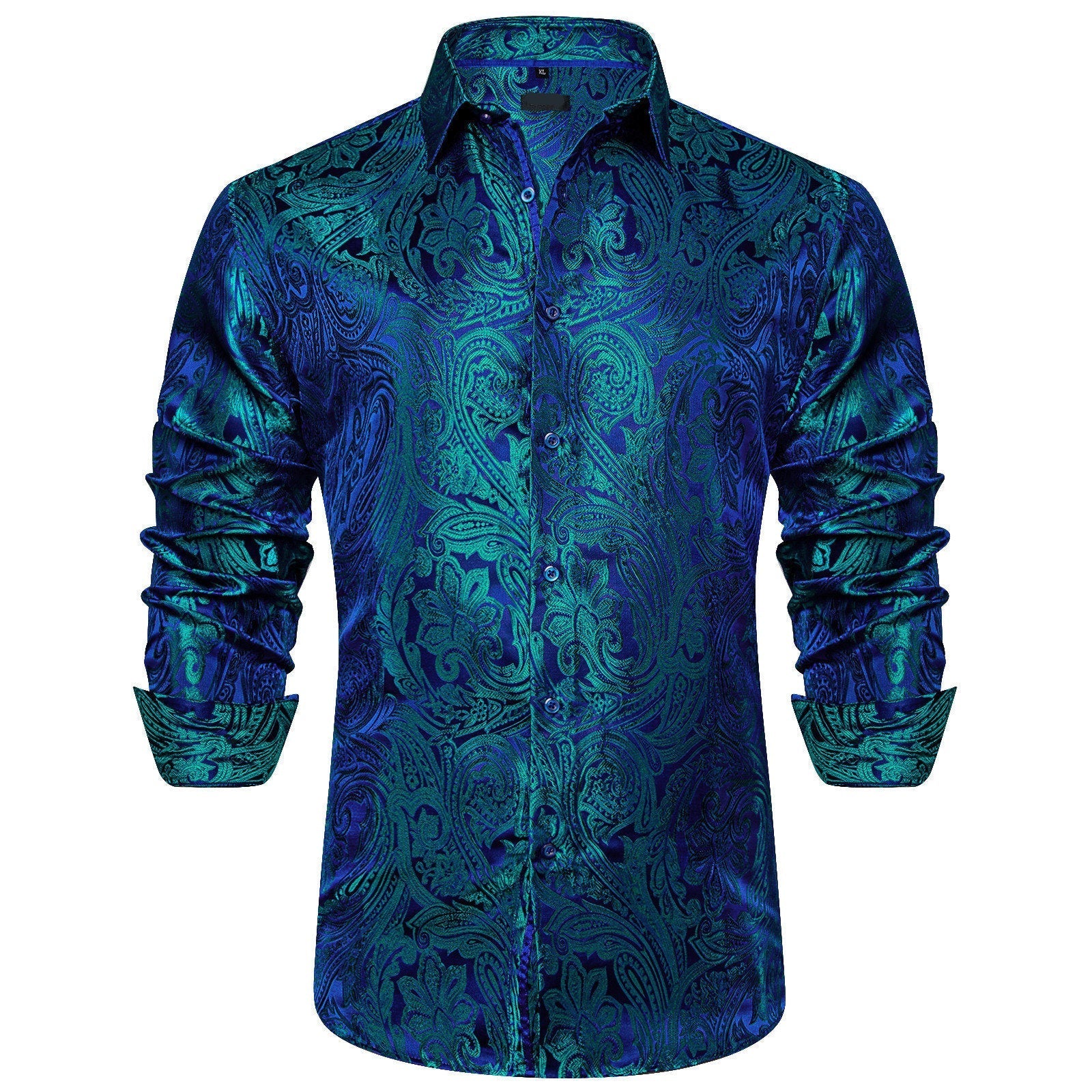 GentCrest Blue Paisley Shirt - Image 1