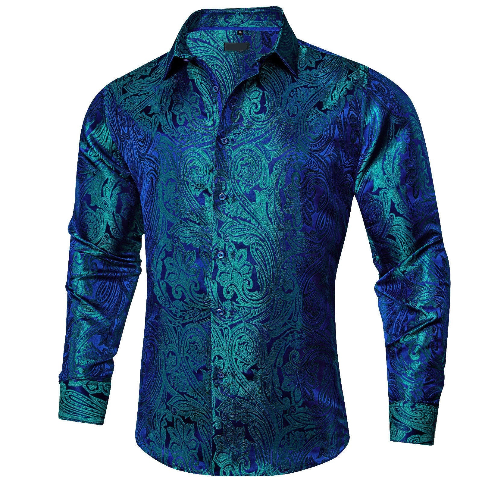 GentCrest Blue Paisley Shirt - Image 2