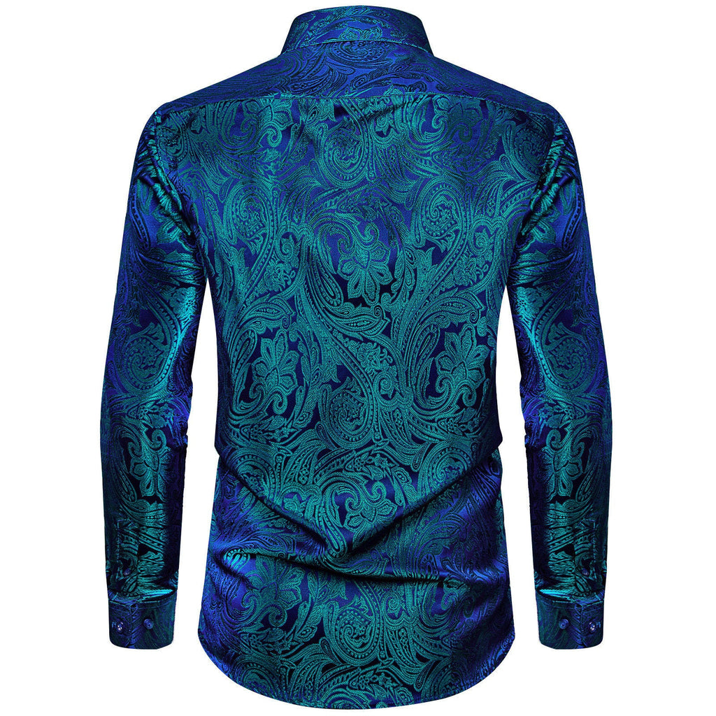 GentCrest Blue Paisley Shirt - Image 3