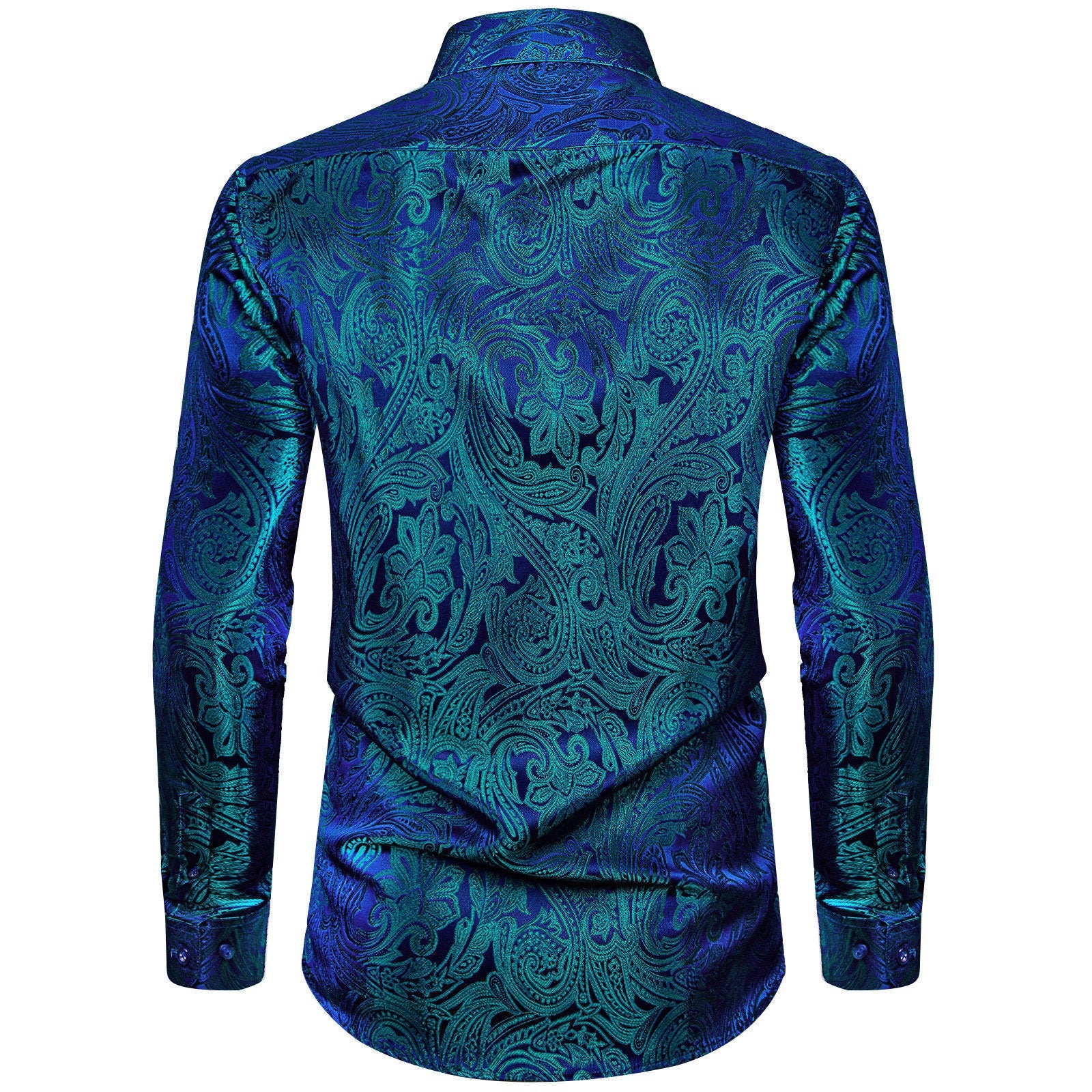 GentCrest Blue Paisley Shirt - Image 3