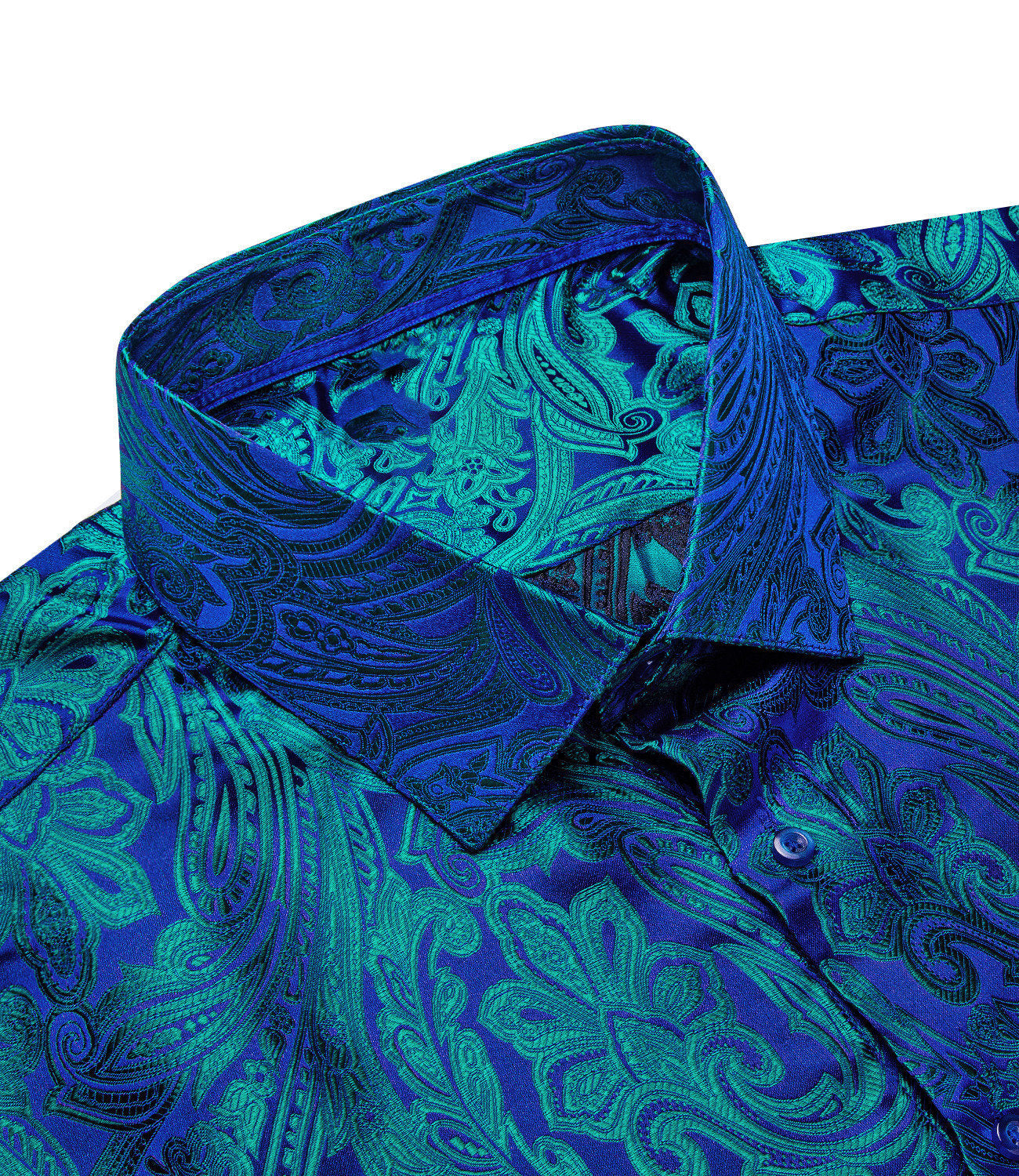 GentCrest Blue Paisley Shirt - Image 6