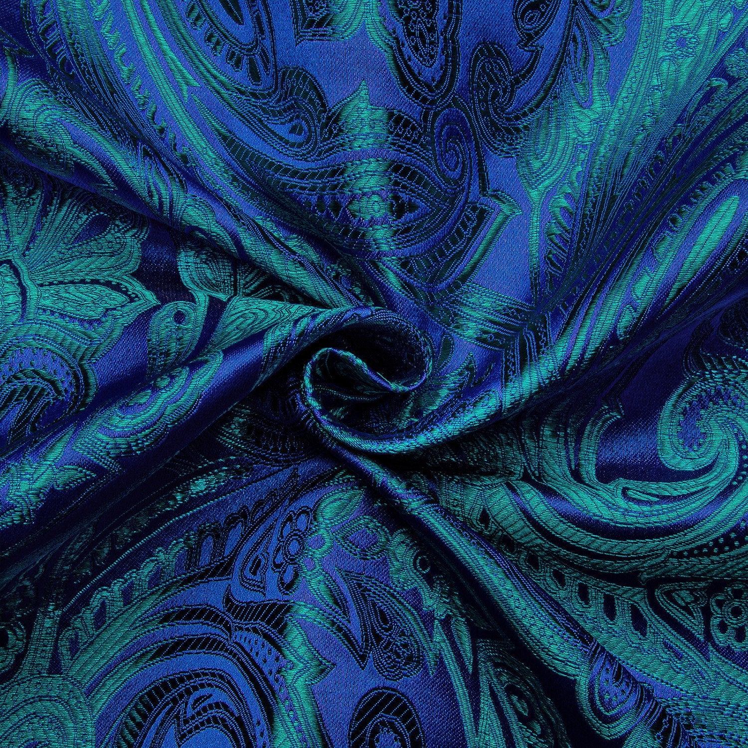GentCrest Blue Paisley Shirt - Image 7