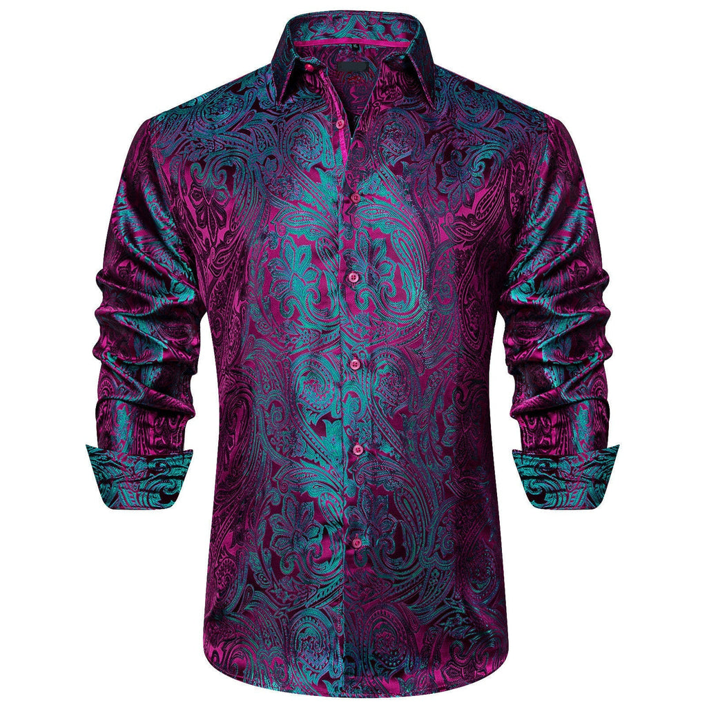 GentCrest Blue Paisley Shirt - Image 1