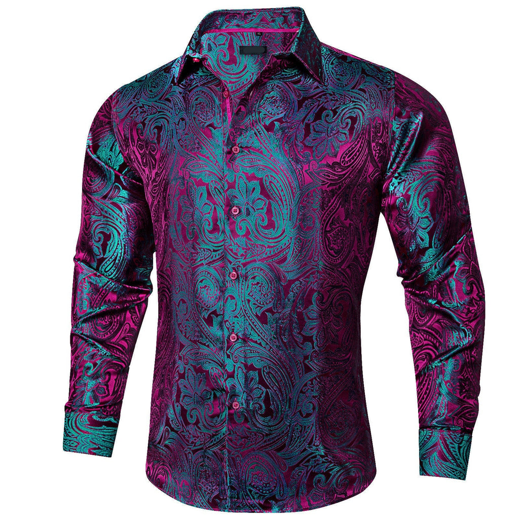 GentCrest Blue Paisley Shirt - Image 2