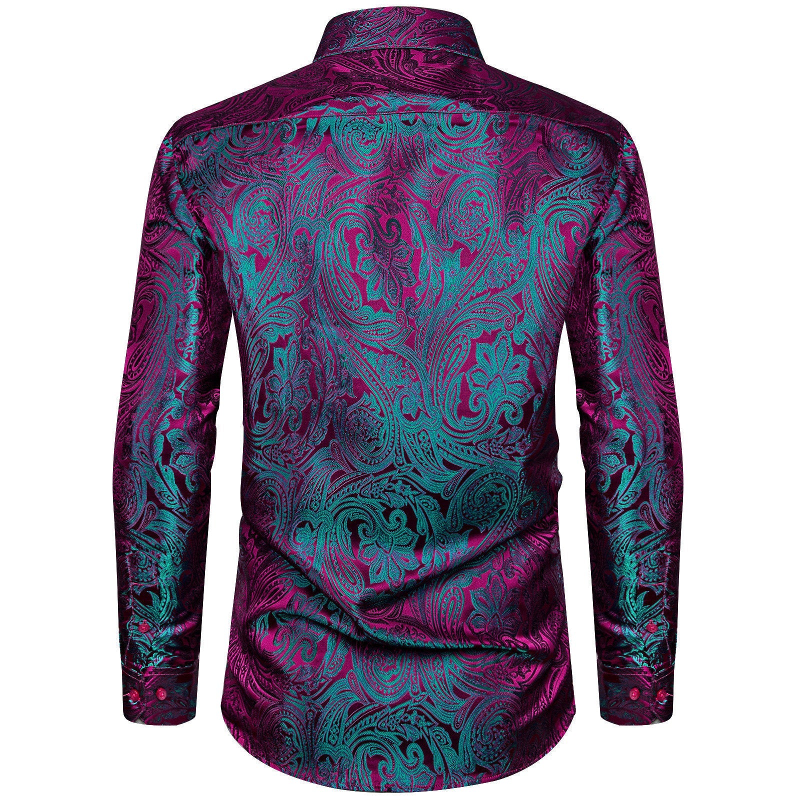 GentCrest Blue Paisley Shirt - Image 3
