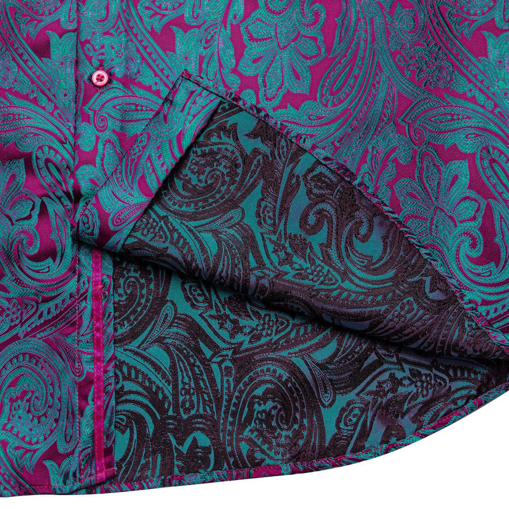 GentCrest Blue Paisley Shirt - Image 4