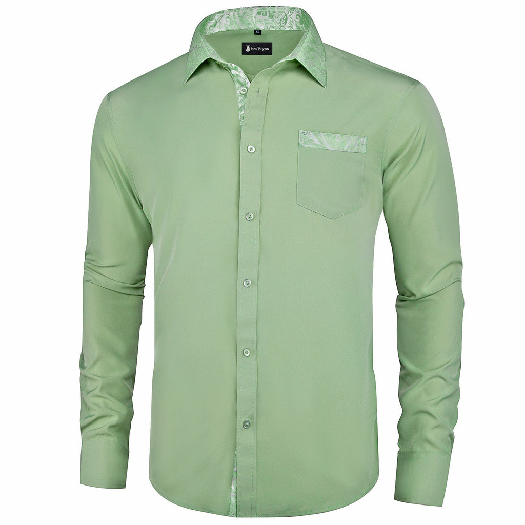 GentCrest Green Solid Shirt - Image 2