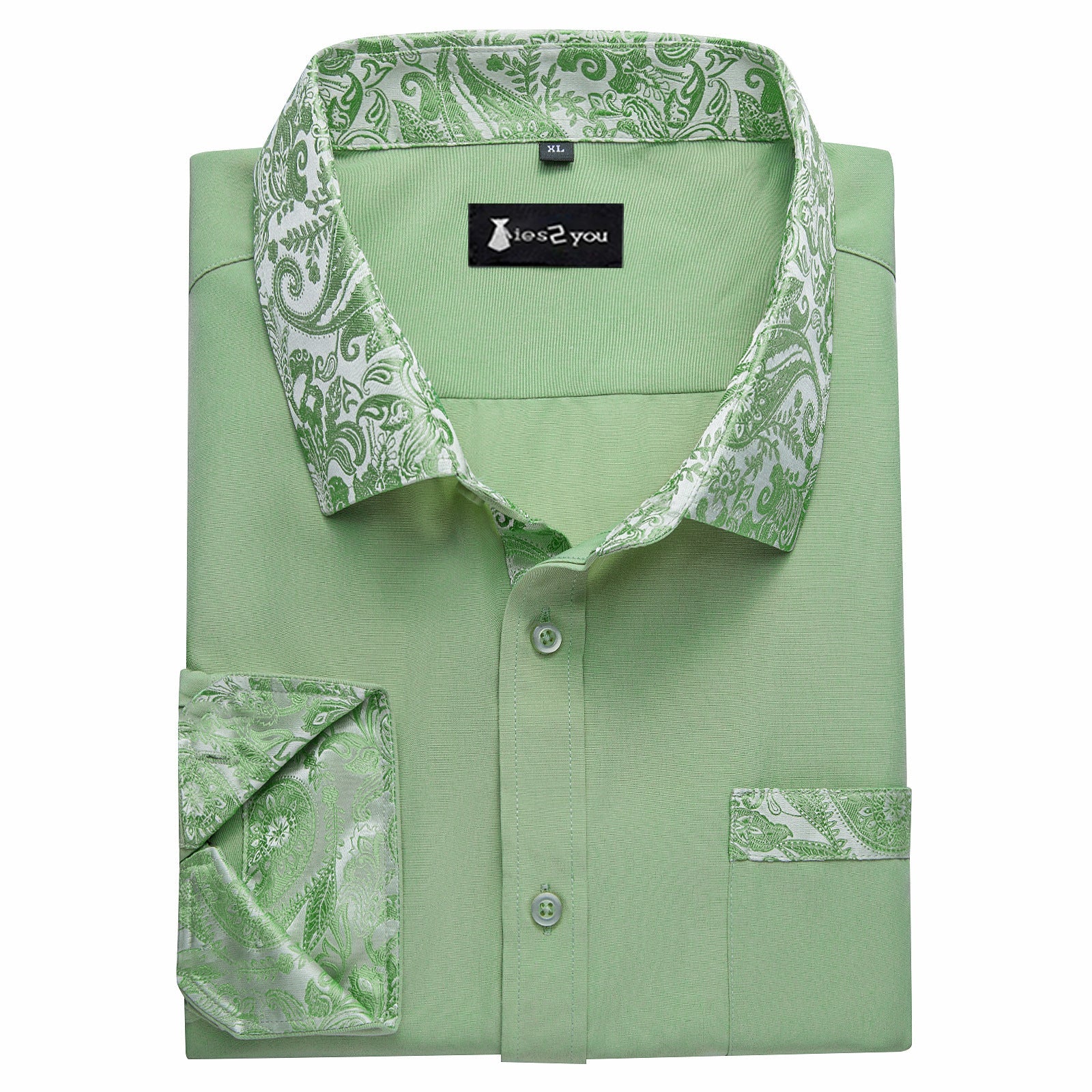 GentCrest Green Solid Shirt - Image 3