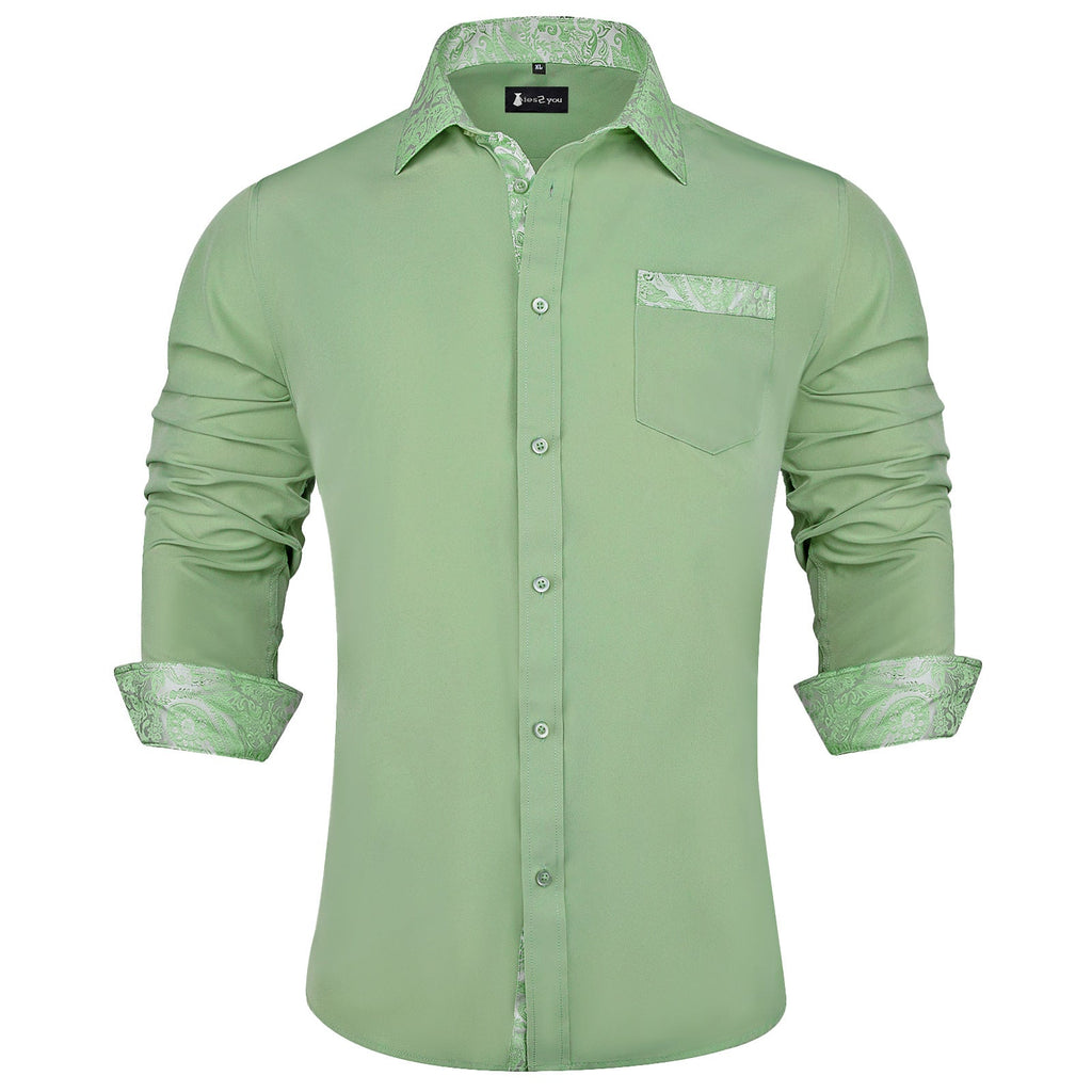 GentCrest Green Solid Shirt - Image 1