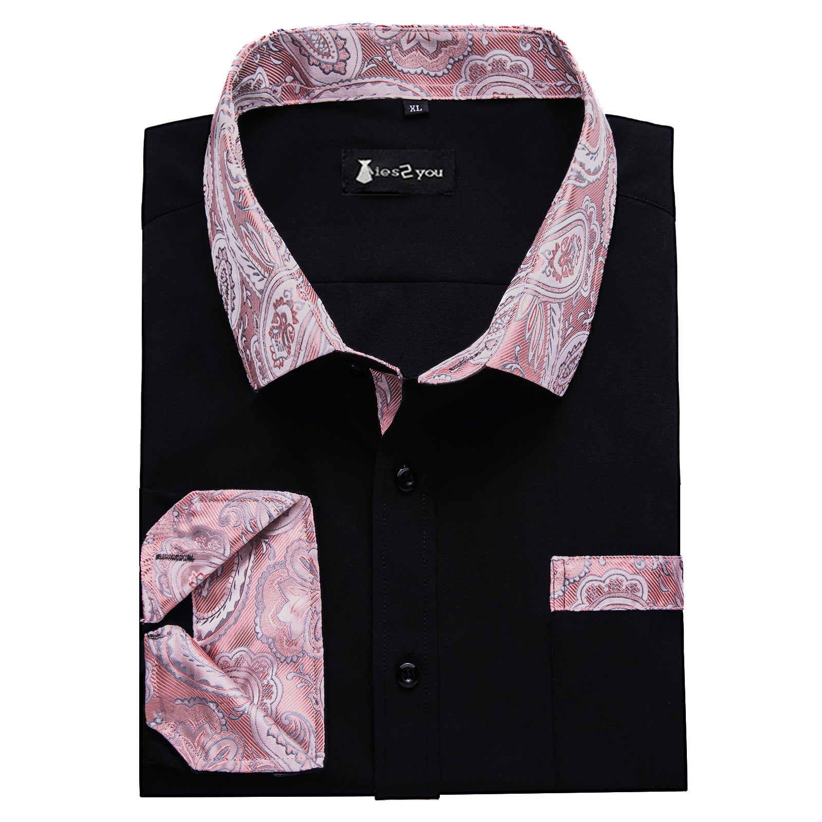 GentCrest Black Solid Shirt - Image 3