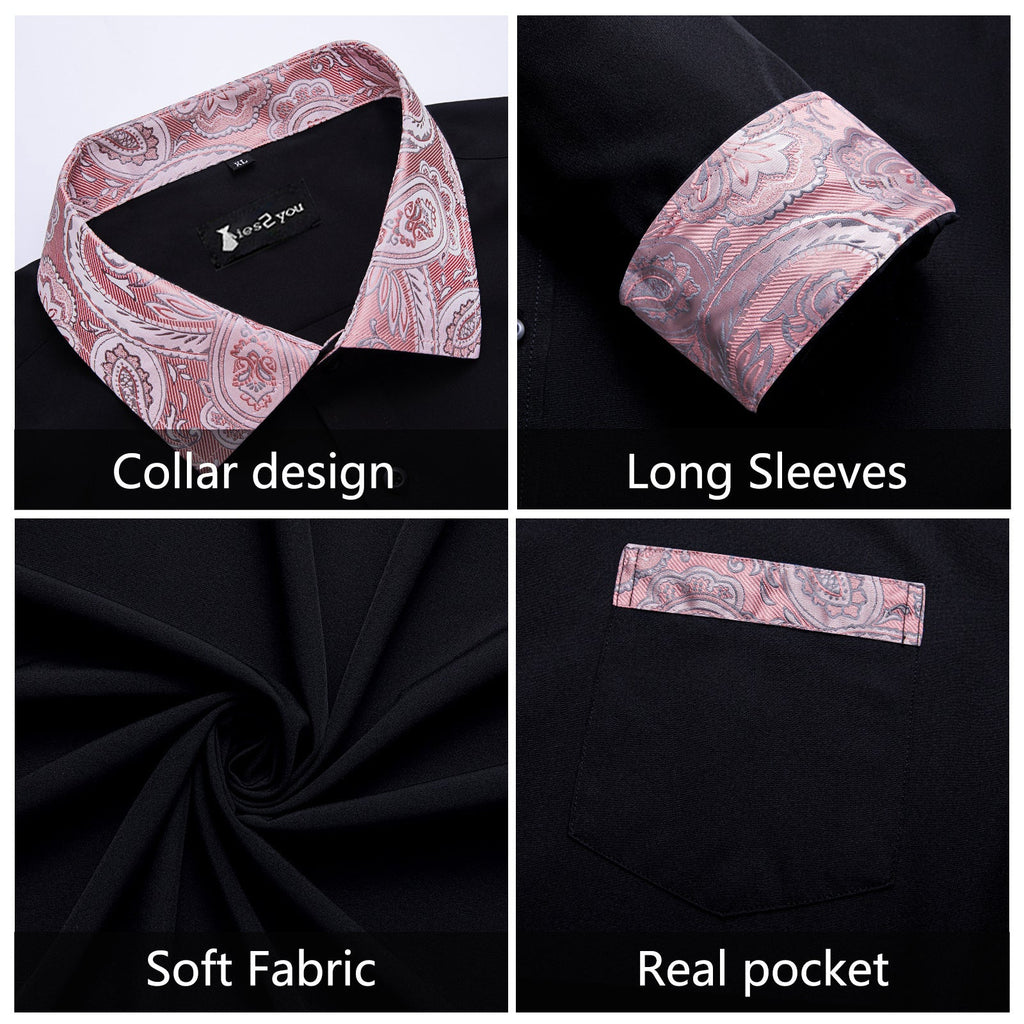 GentCrest Black Solid Shirt - Image 4