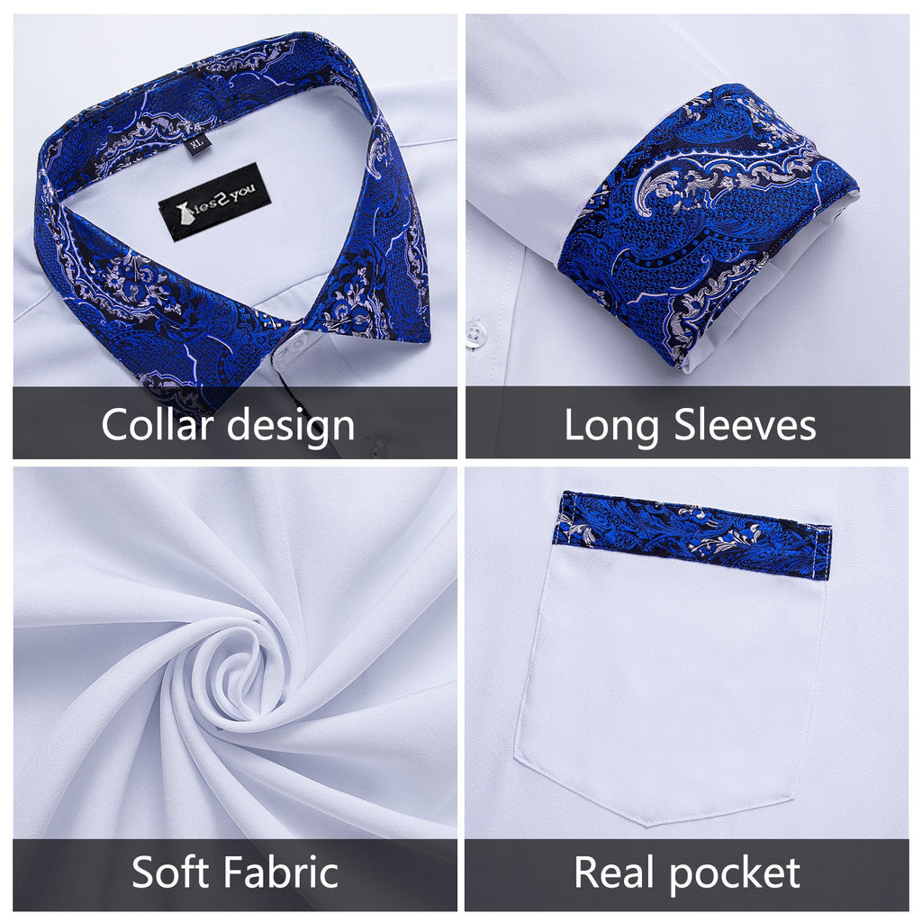 GentCrest Blue Solid Shirt - Image 4