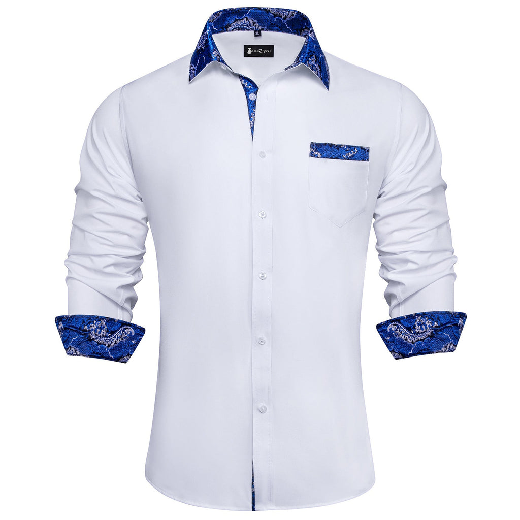 GentCrest Blue Solid Shirt - Image 1