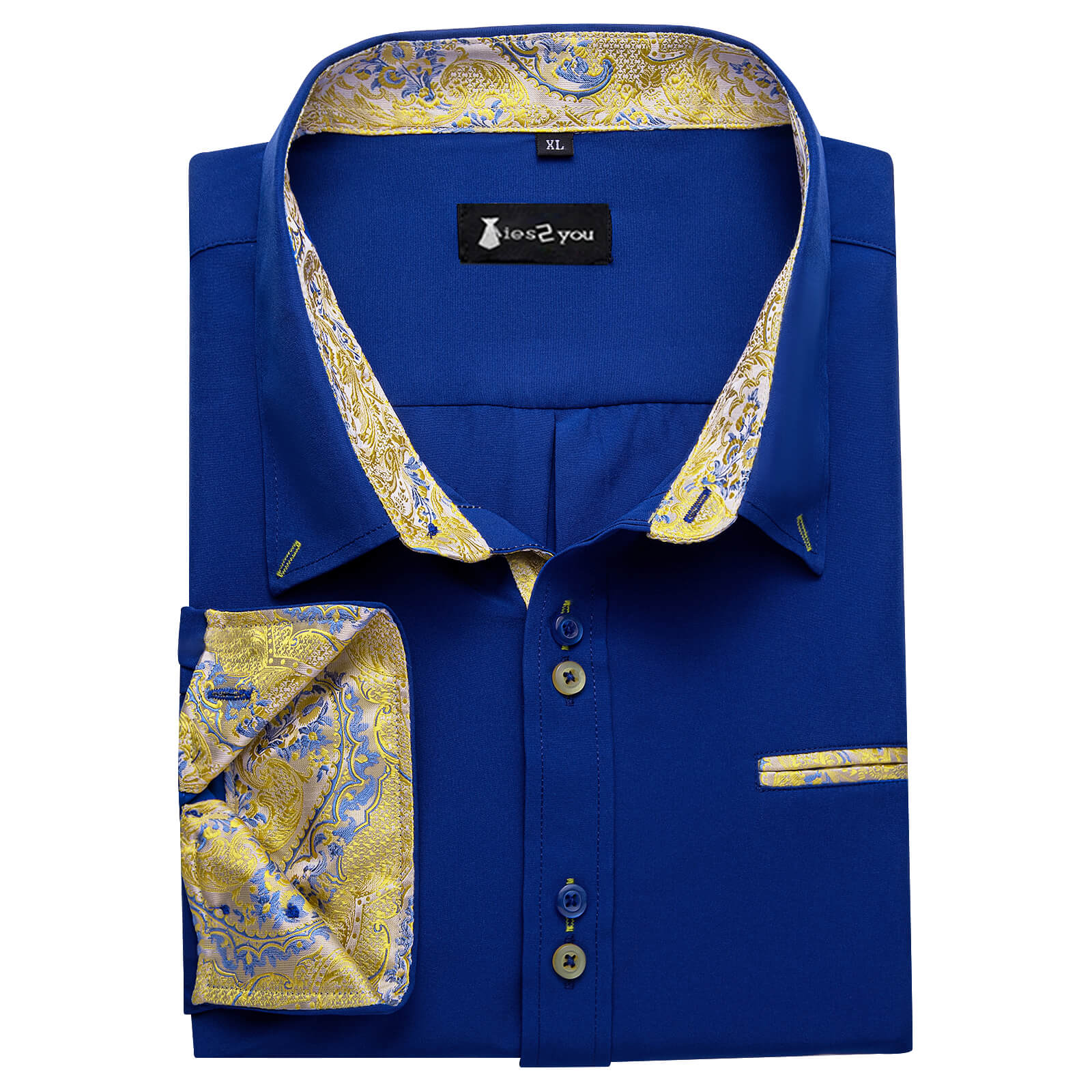 GentCrest Blue Floral Shirt - Image 4