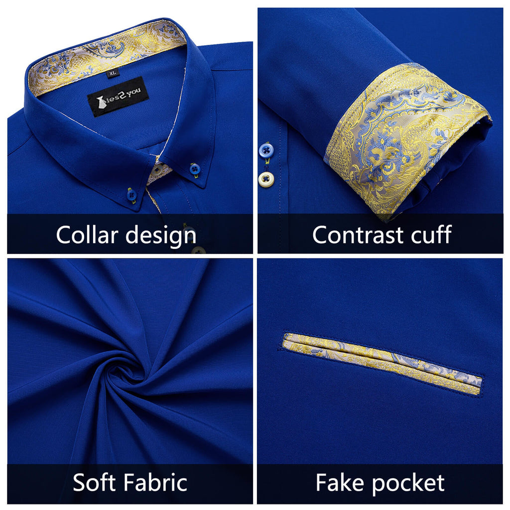 GentCrest Blue Floral Shirt - Image 5