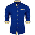 GentCrest Blue Floral Shirt - Image 1