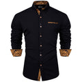 GentCrest Black Splicing Shirt - Image 1