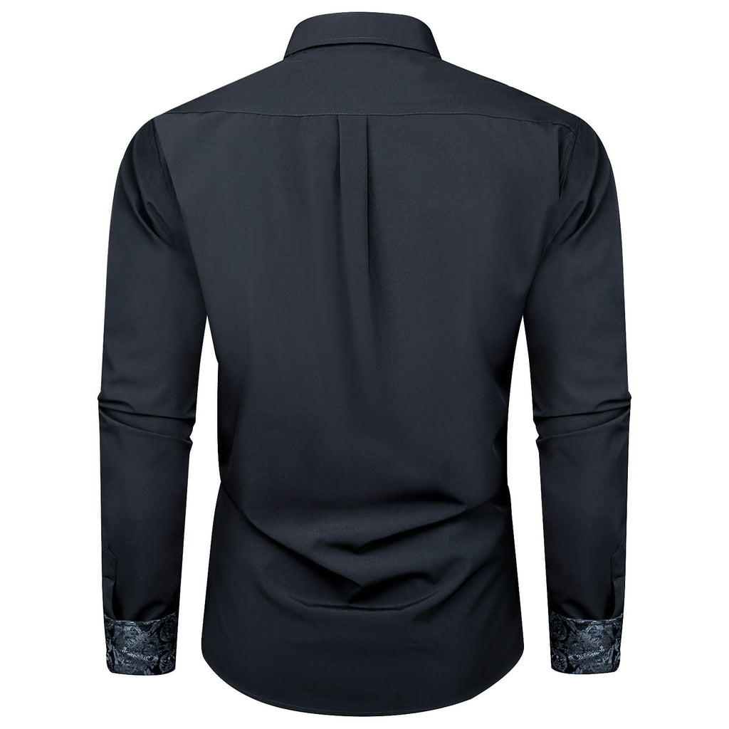 GentCrest Grey Solid Shirt - Image 3