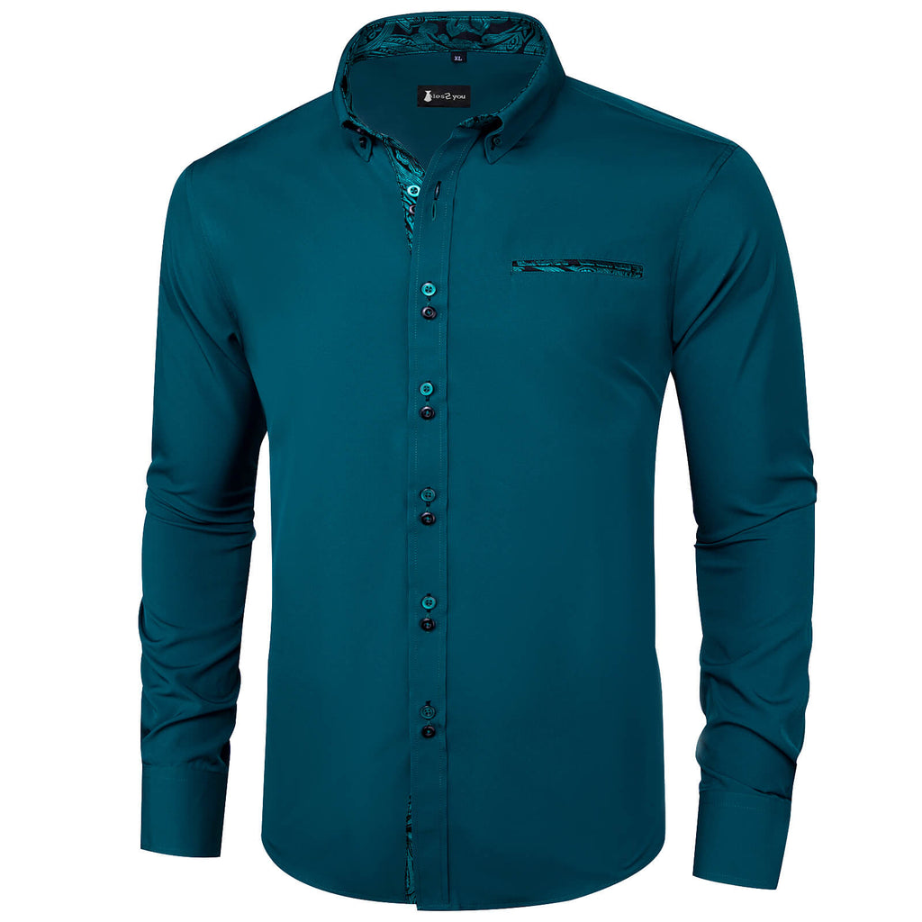 GentCrest Green Solid Shirt - Image 2
