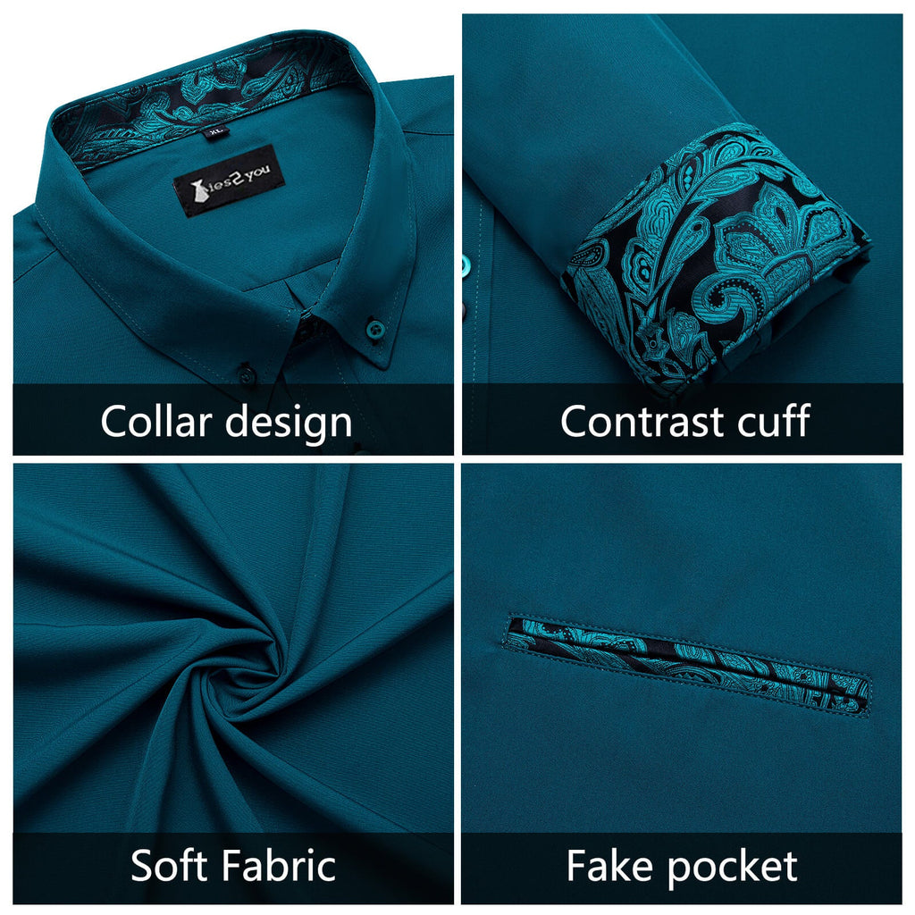 GentCrest Green Solid Shirt - Image 5