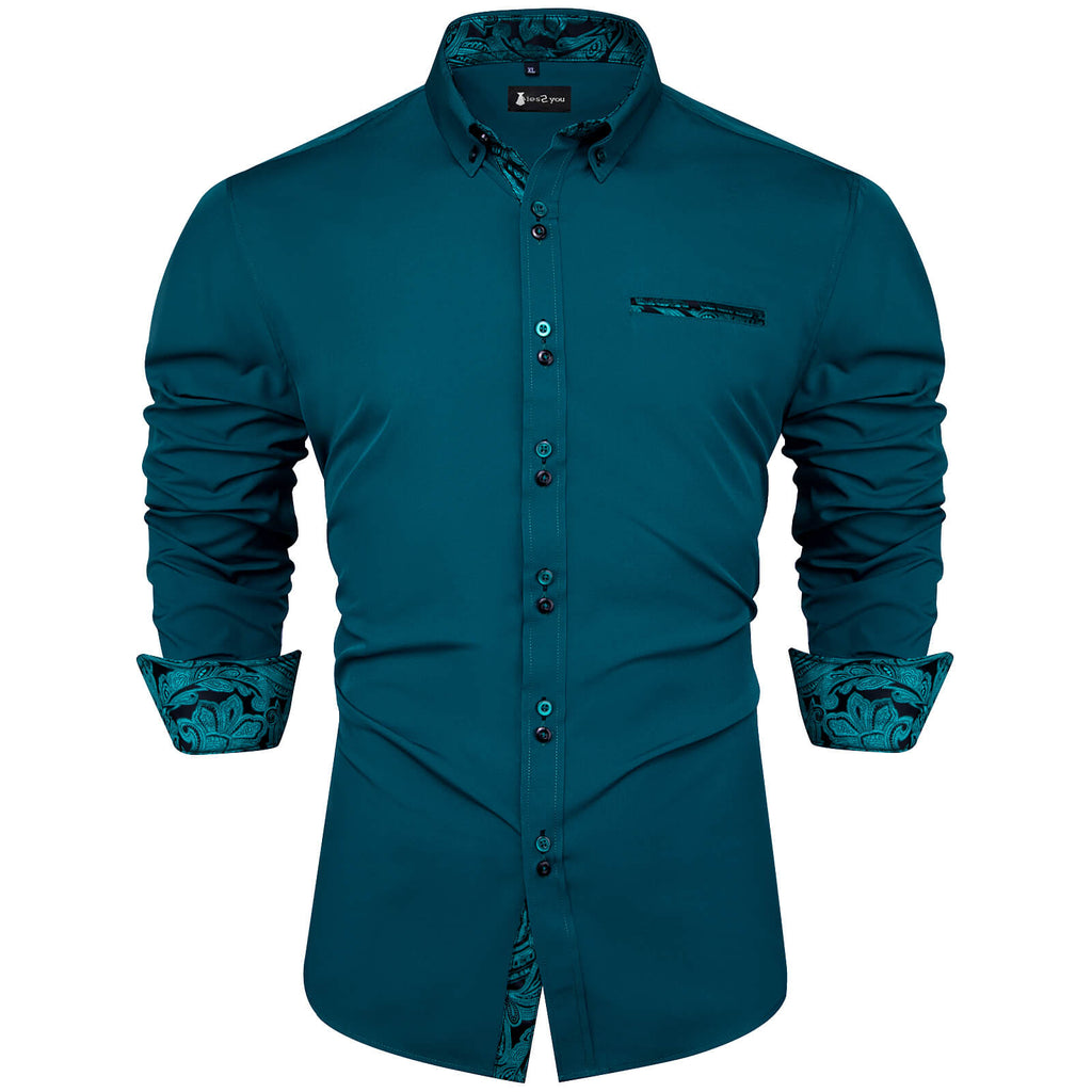 GentCrest Green Solid Shirt - Image 1