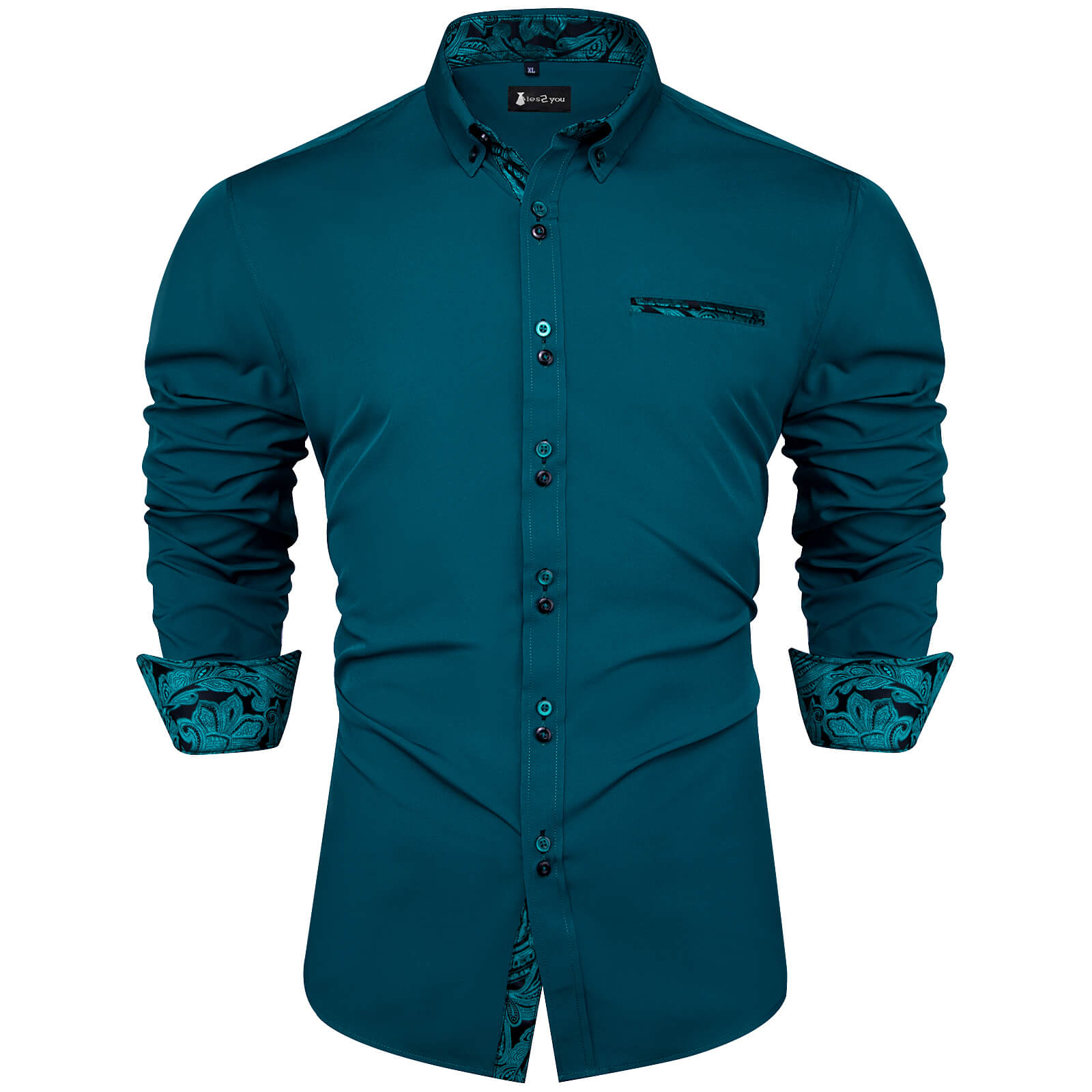 GentCrest Green Solid Shirt - Image 1