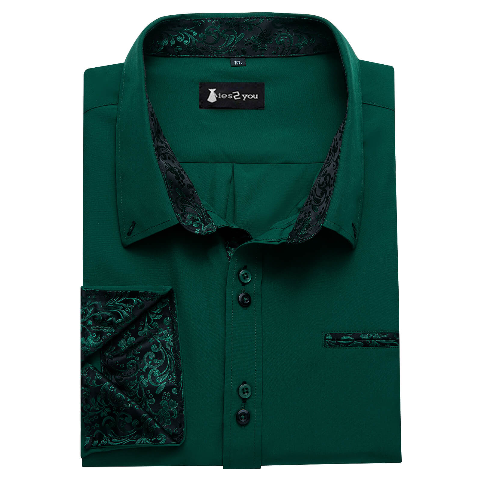 GentCrest Green Solid Shirt - Image 4