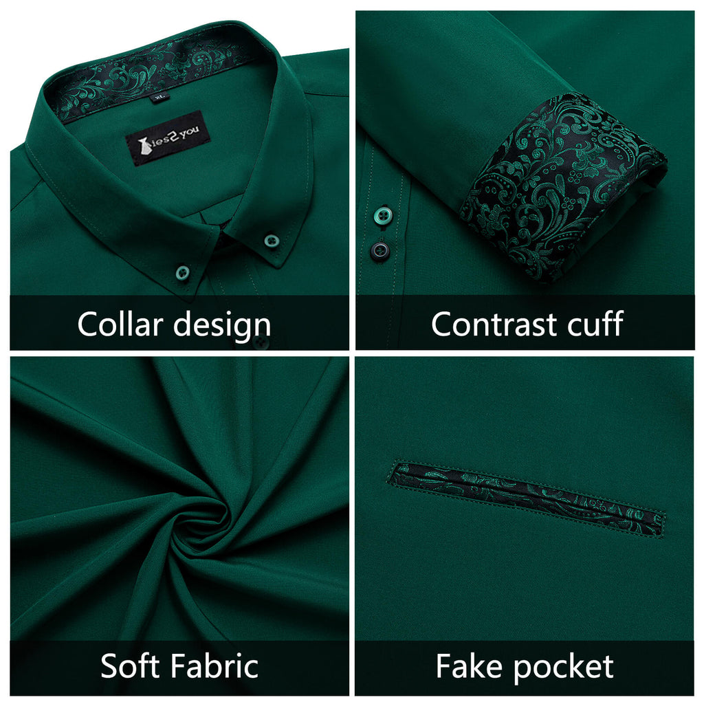 GentCrest Green Solid Shirt - Image 5