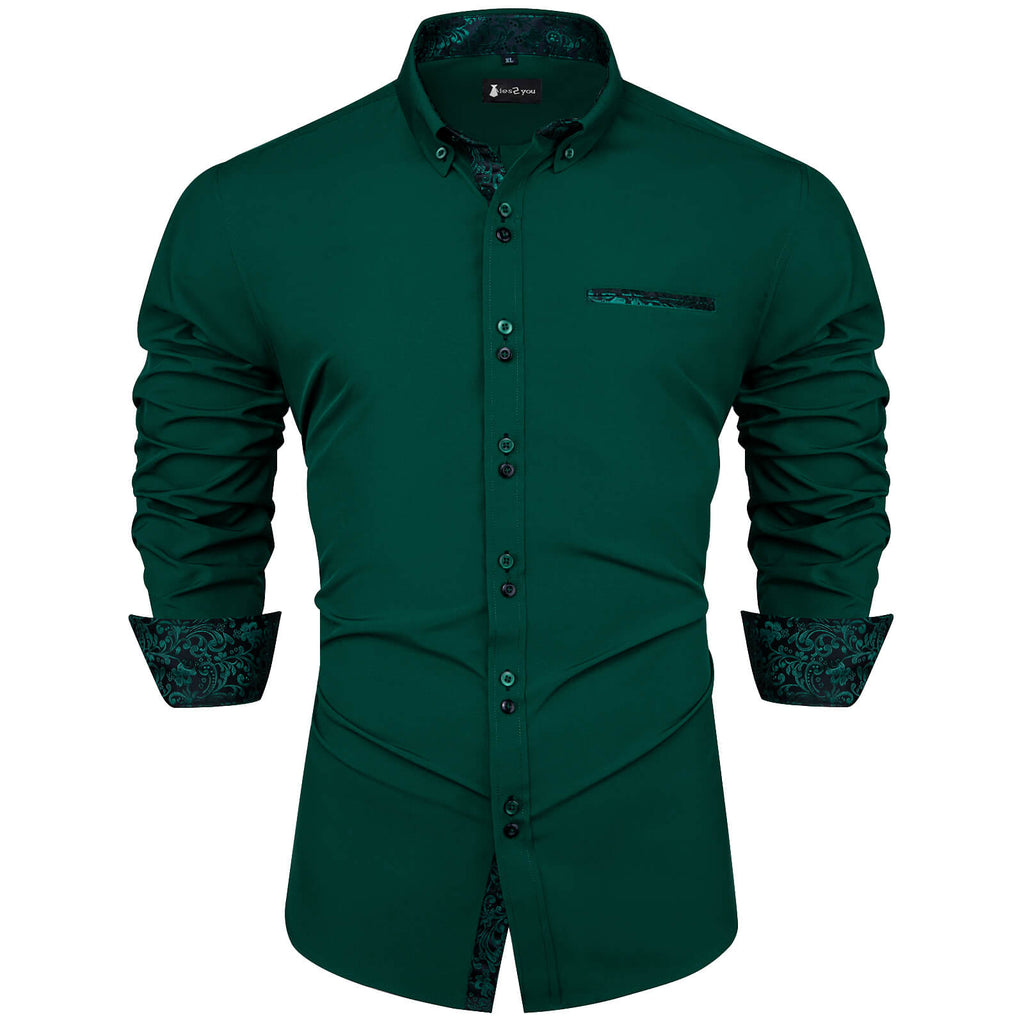 GentCrest Green Solid Shirt - Image 1