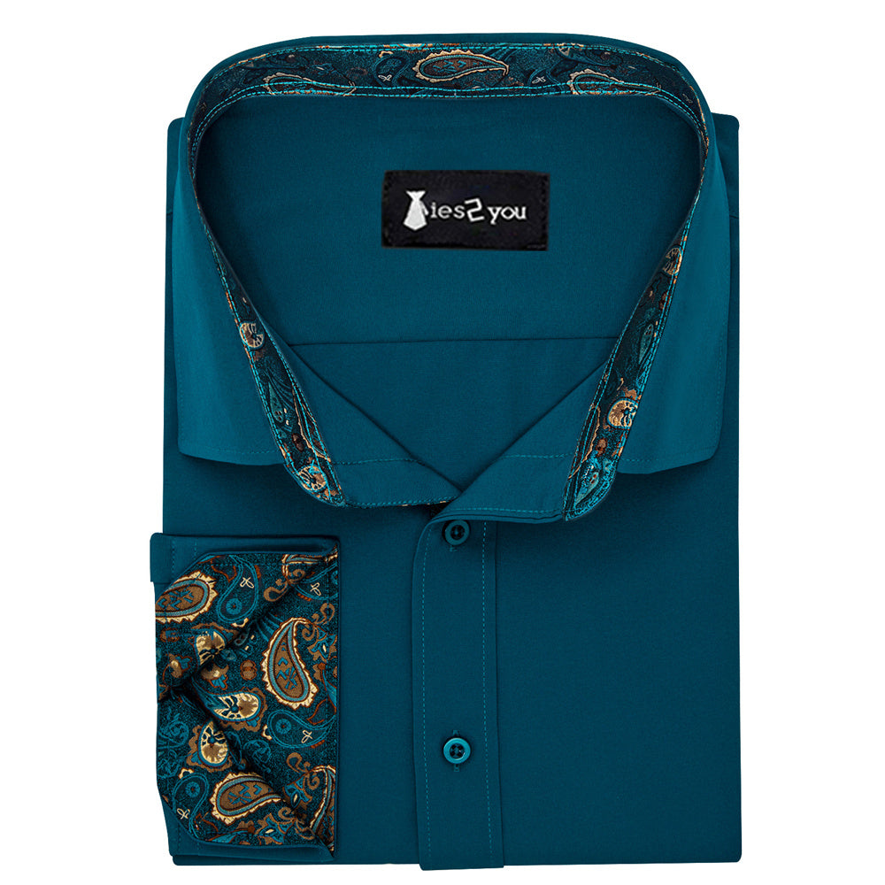 GentCrest Blue Paisley Shirt - Image 3