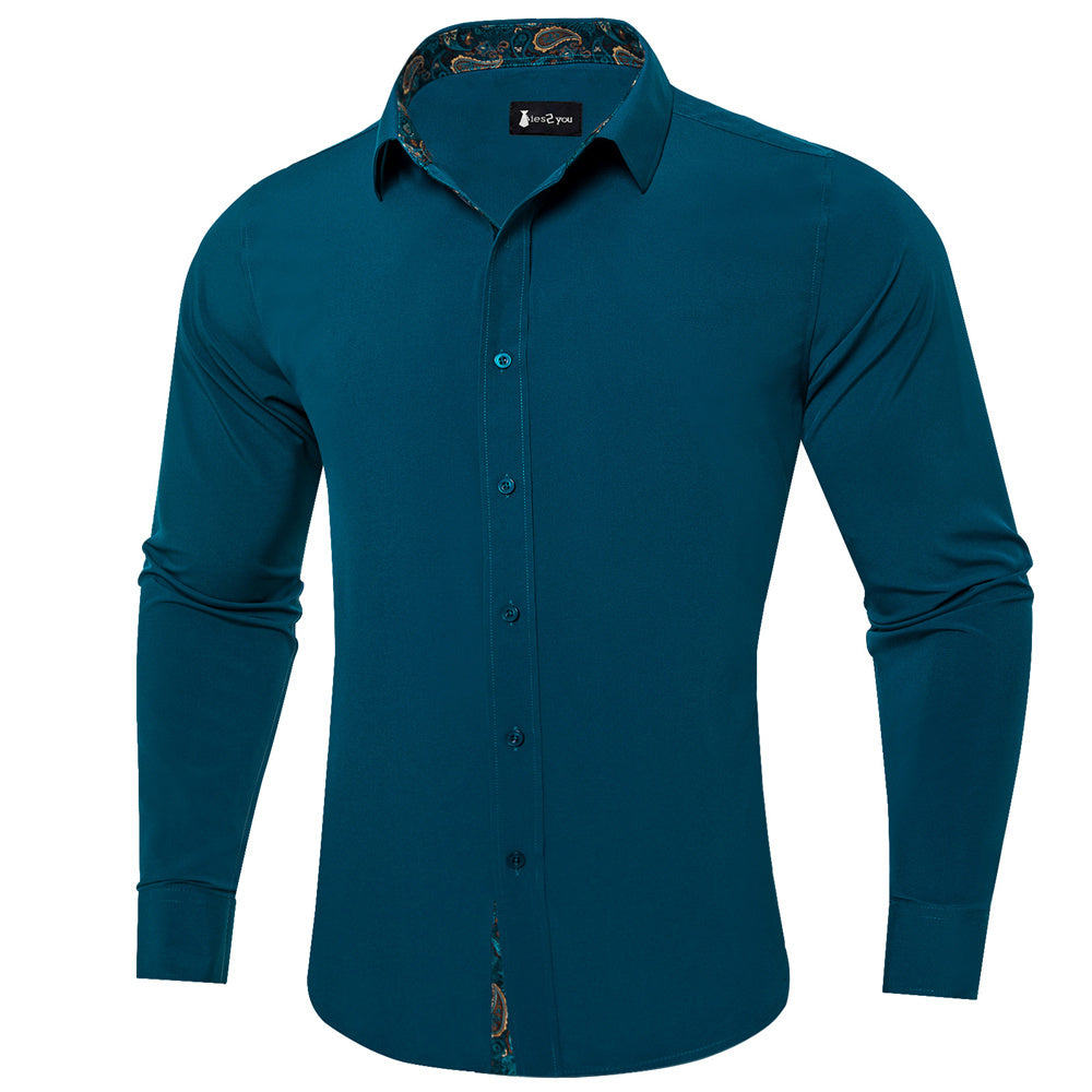 GentCrest Blue Paisley Shirt - Image 2