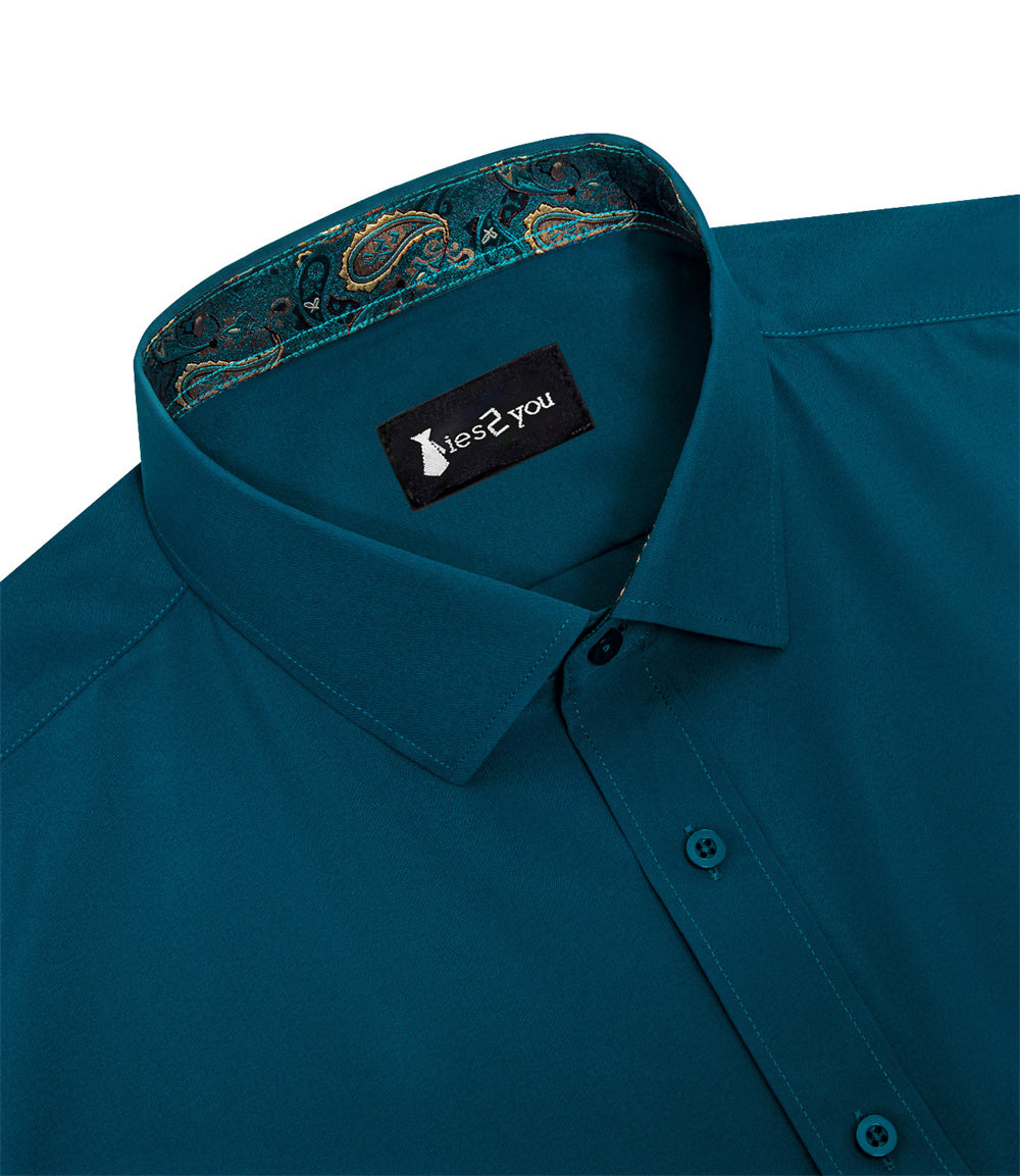 GentCrest Blue Paisley Shirt - Image 4