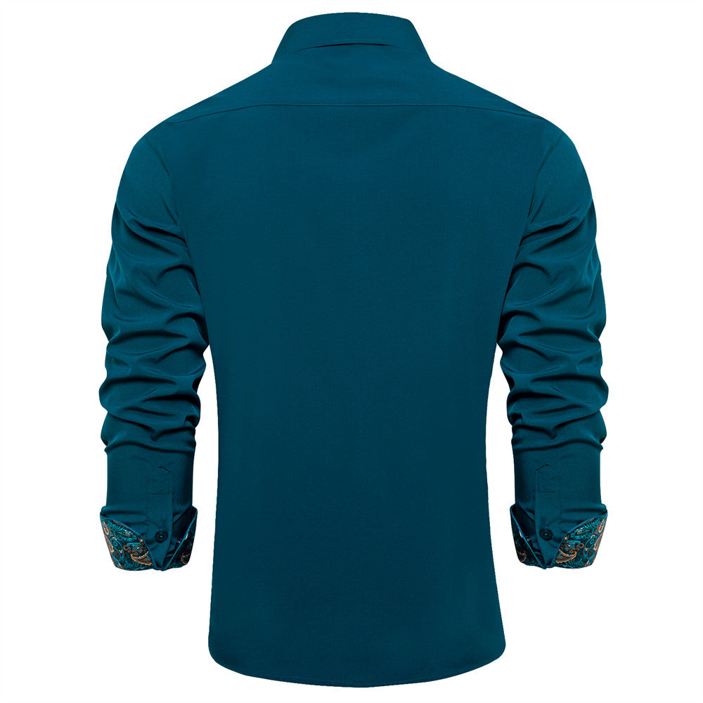 GentCrest Blue Paisley Shirt - Image 4